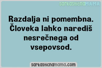 Razdalja ni pomembna